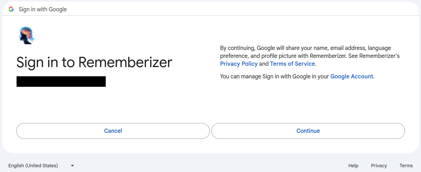 Data sharing policy checkbox