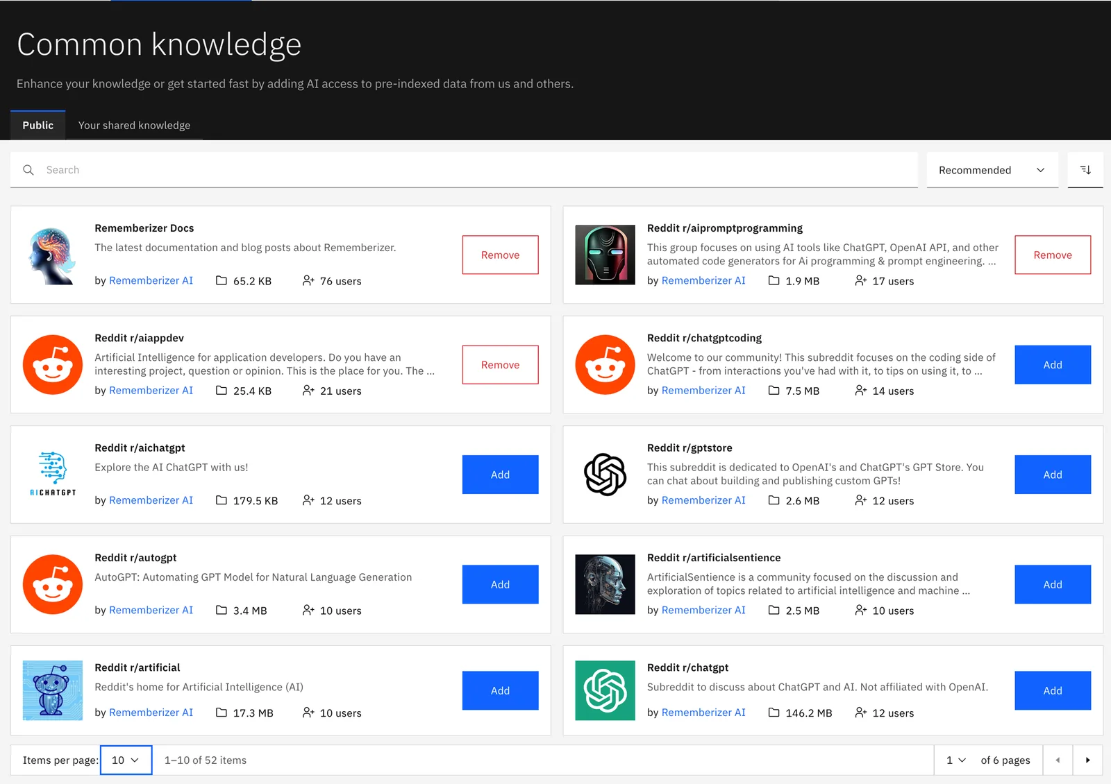 Added common knowledge