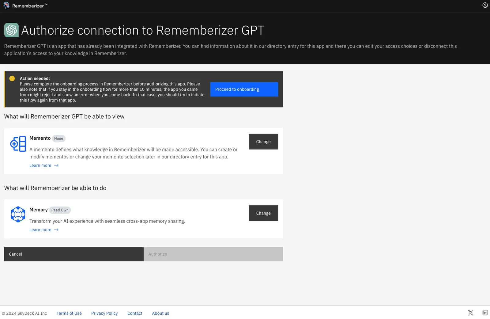 memory memento feature